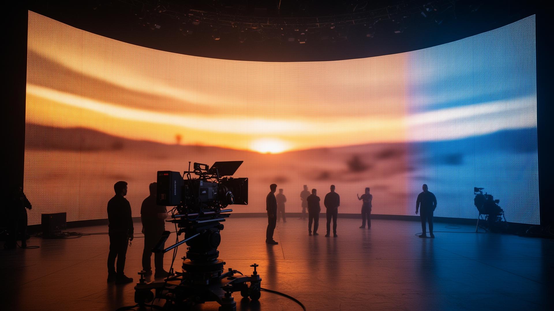 Virtual production LED volume at BTJ Studios